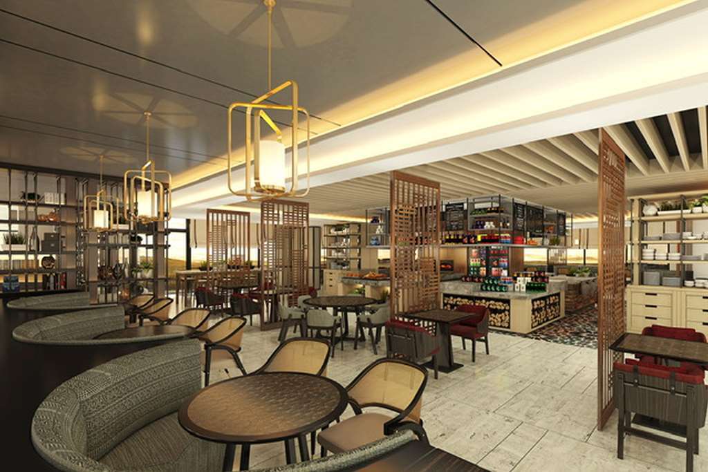 Hilton Dili Palm Springs Hotel Restaurant photo